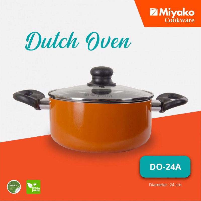 Miyako Dutch Oven/teflon Pan พร ้ อมฝาปิดแก ้ ว