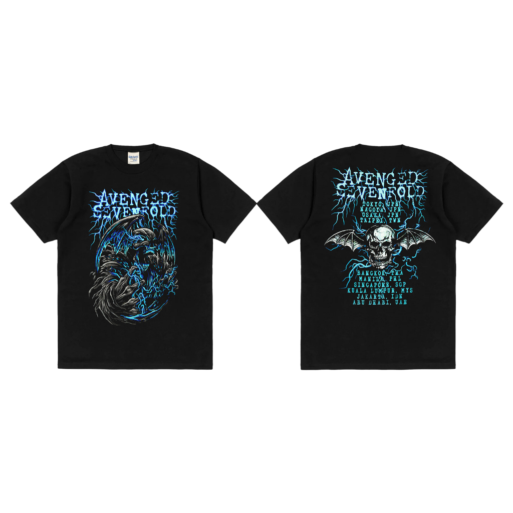 เสื้อยืด Rockermusic Avenged Sevenfold Band - Power Tour 2024