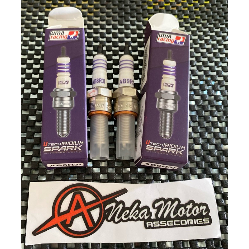 U TECH IRIDIUM SPARK UMA RACING AB8R3I AB9R3I (NMAX PCX SATRIA FU VARIO AEROX R15 CBR SUPRA)