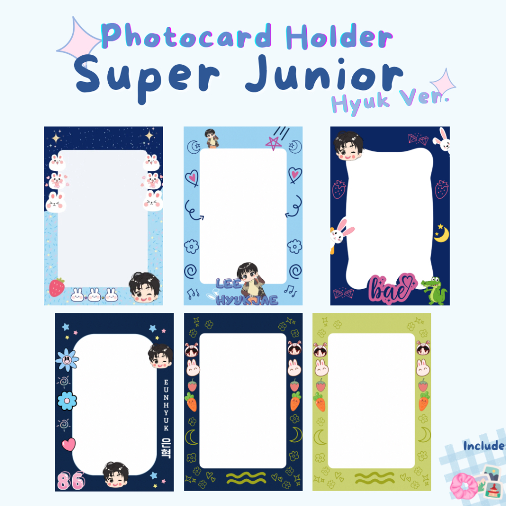 Eunhyuk Super Junior Photocard Holder 1 ด้าน / Lee HyukJae / Cahol / PC Holder Cahol