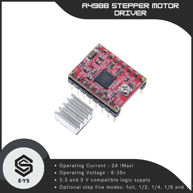 A4988 Stepper Motor Driver Module พร้อม Heatshink