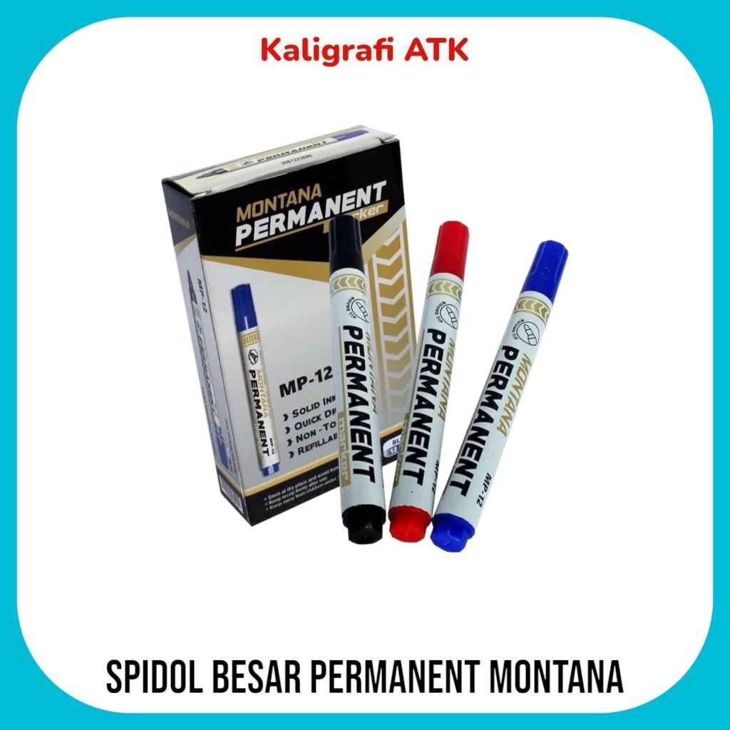Montana ปากกามาร์กเกอร์ขนาดใหญ่ถาวร CANOT BE ERASED