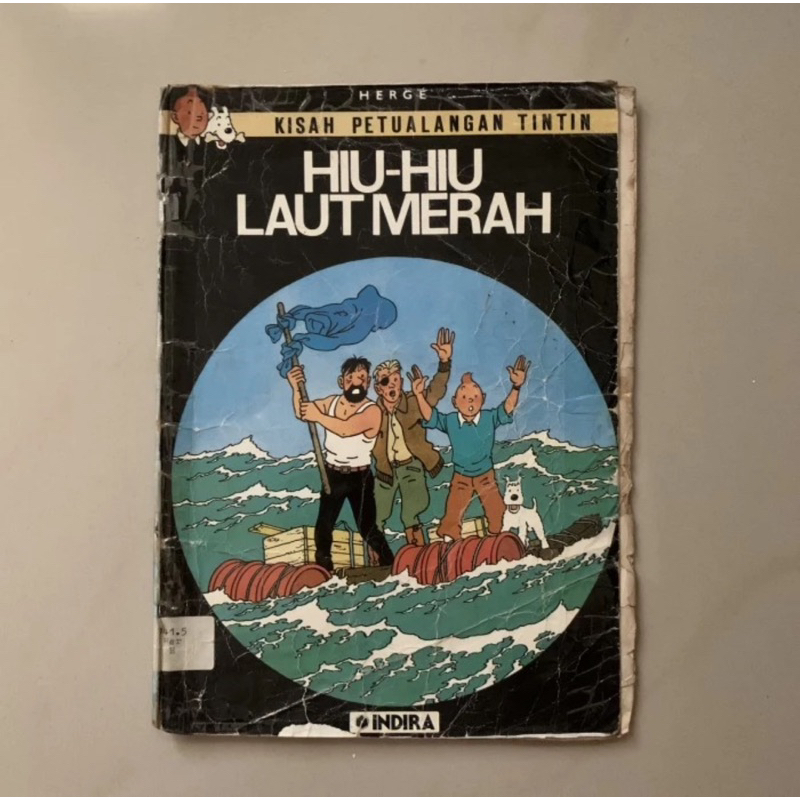 MERAH The Adventure Story of Tintin Shark Red Sea