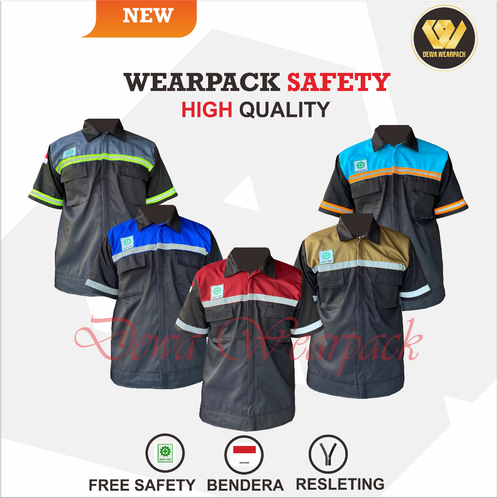 SHORT SLEEVED SAFETY WEARPACK ฟรี FLAG & SAFETY