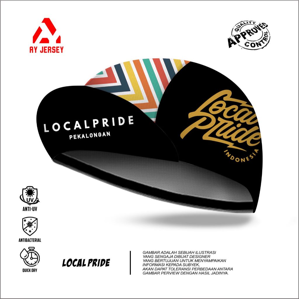 CYCLING CAP PRIDE ท้องถิ่น | หมวกจักรยาน | เสื้อเกราะ CYCLING