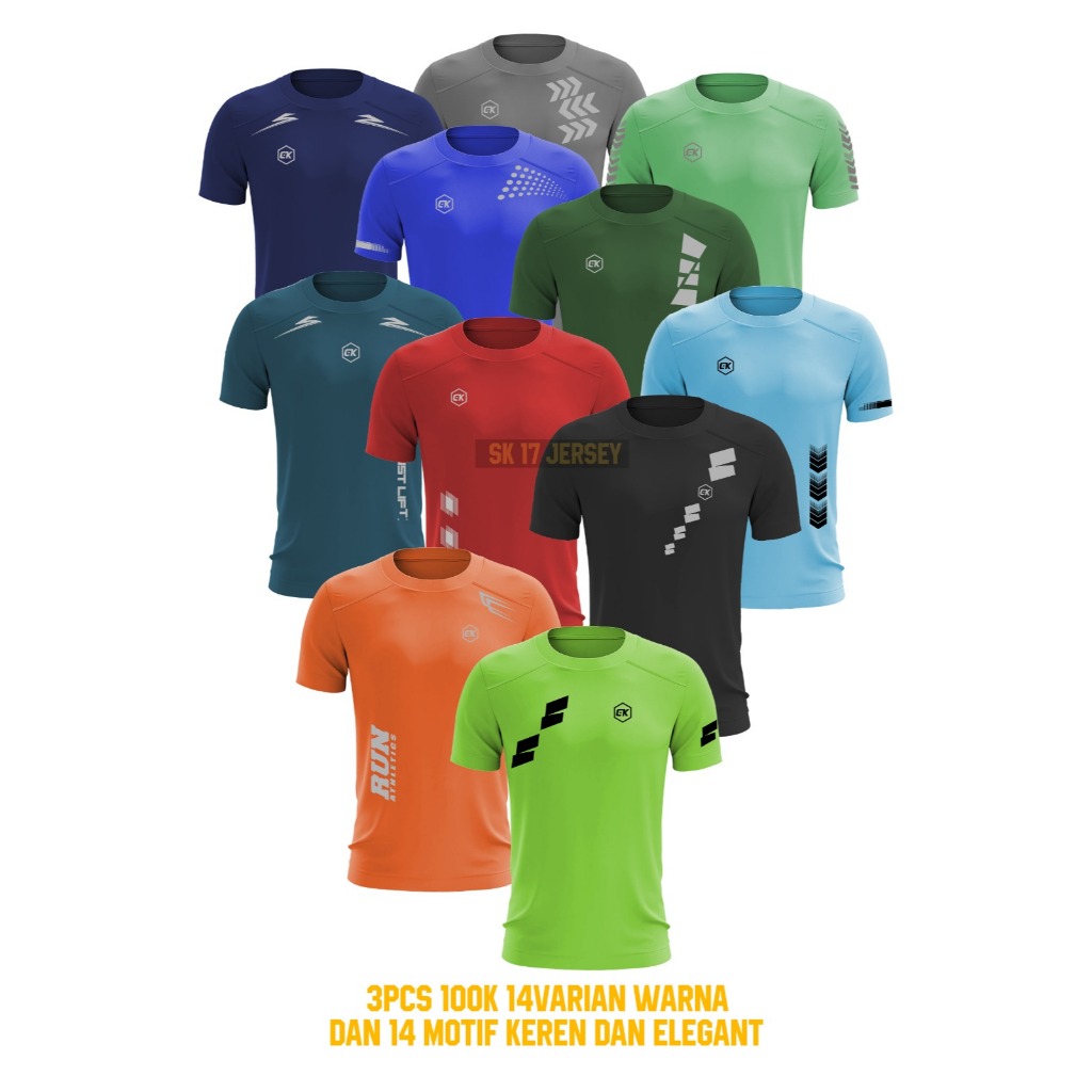 (3PCS 100RB) ชุดกีฬาผู้หญิง SLIM FIT GYM SHIRTS SHORT-SLEEVED FITNESS SHIRTS PLAIN SPORTS BADMINTON 