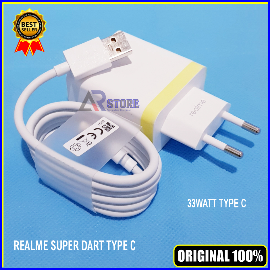 เครื่องชาร์จ Realme SuperVooc 33w ของแท้ 100% Copotan C53 C55 Narzo AR