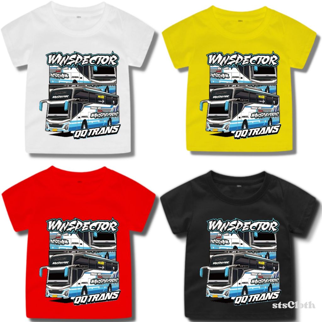 Winspector Bus เสื้อยืดเด็ก distro/Bus เสื้อเด็ก/Telolet Bus เสื้อยืดเด็ก 1-8 ปี