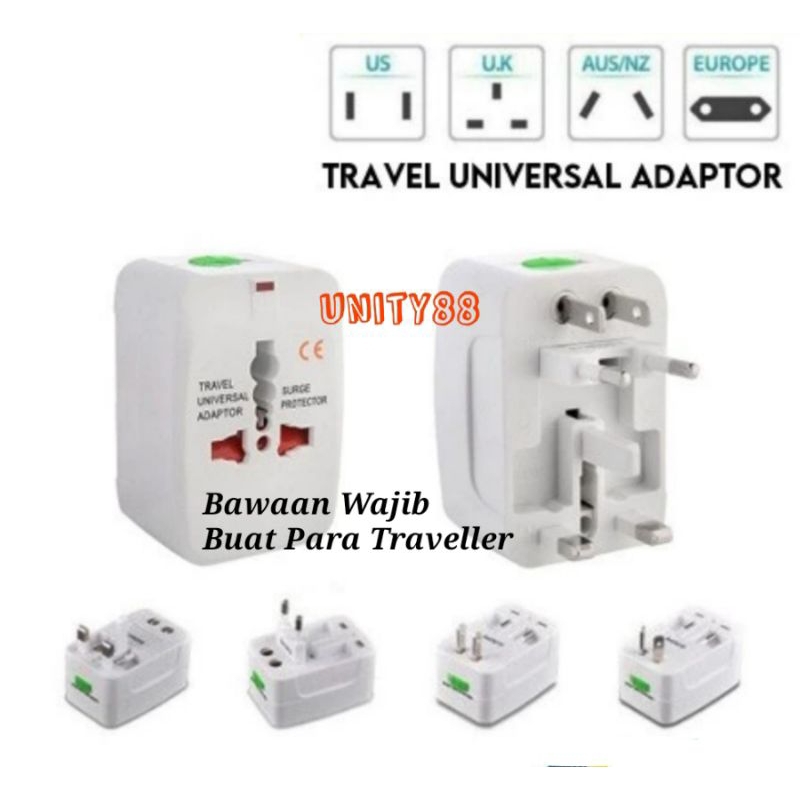 Travel Universal International Adapter Multi-Conversion ปลั๊กไฟฟ้า US UK ยุโรป Aus/NZ ญี่ปุ่นไต้หวัน