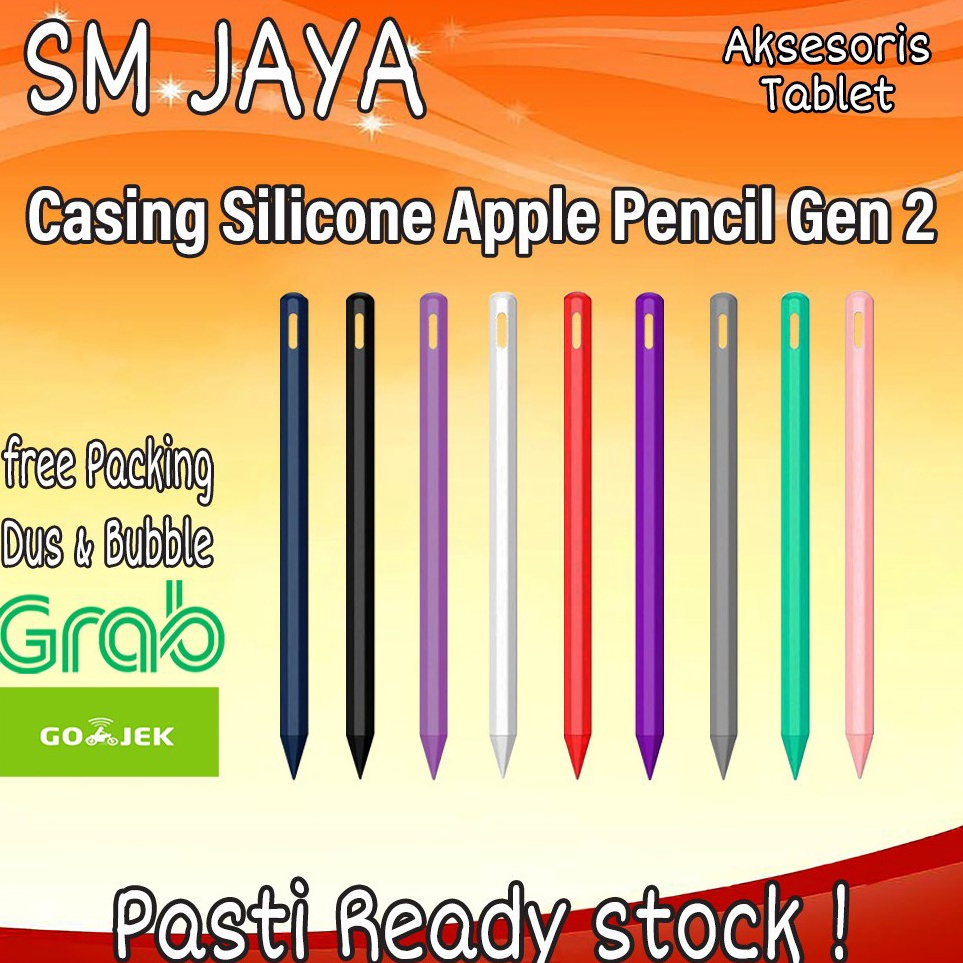 Bv Apple Pencil 2nd Gen Case ปลอกซิลิโคนพร ้ อมตะขอ NibCap