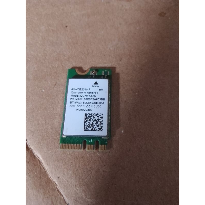 Qualcomm Atheros QCNFA435 AW-CB231NF การ์ด Wifi แล็ปท็อป