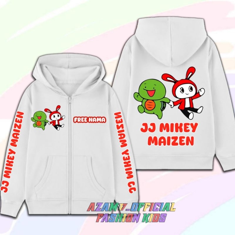 JJ MIKEY MAIZEN CHILDRENS ZIPPER JACKET ฟรี NAME JJ MIKEY MAIZEN YOUTUBER CHILDRENS ZIPPER JACKET