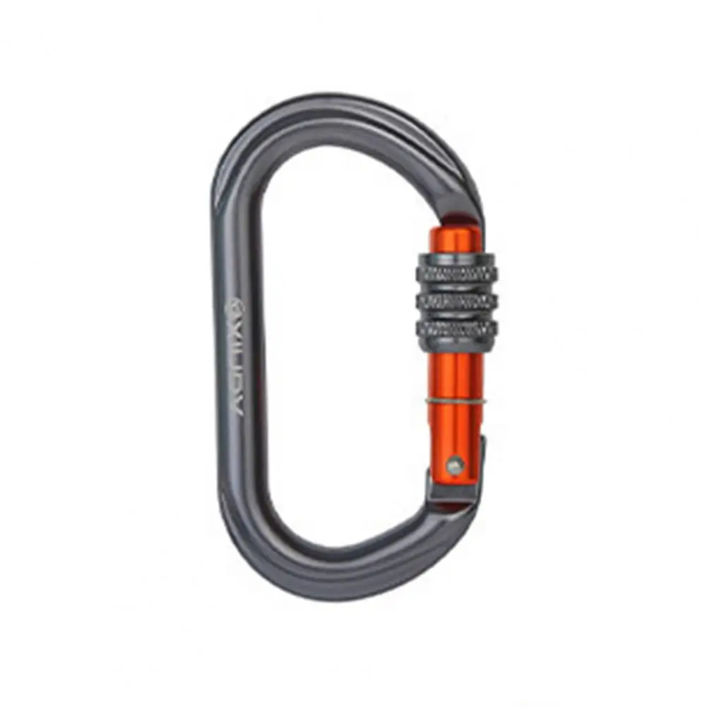 Carabiner Xinda Oval Screw carabiner โลหะผสมอลูมิเนียมเครื่องมือความปลอดภัยปีนเขาสกรูล็อค connector