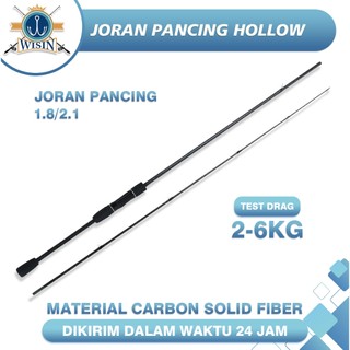 WISIN Joran Pancing 1.8M/2.1M Joran Pancing /pancingan set lengkap/joran tegek/Spinning joran/joran tegek/Peringkat No. 1 dalam penjualan/cat hitam/Peringkat No. 1 dalam penjualan/Cat hitam/Pola baru/Tongkat pancing asli