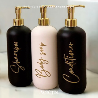 BOTOL SABUN AESTHETIC BOTOL SABUN CAIR PUTIH HITAM LUXURY 500ML AESTHETIC / BOTOL TEMPAT SABUN CAIR SHAMPOO PUMP / BOTOL TEMPAT SABUN CAIR 500ML