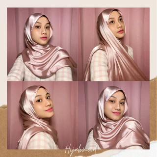 Pashmina Premium Satin Silk Malay Textured