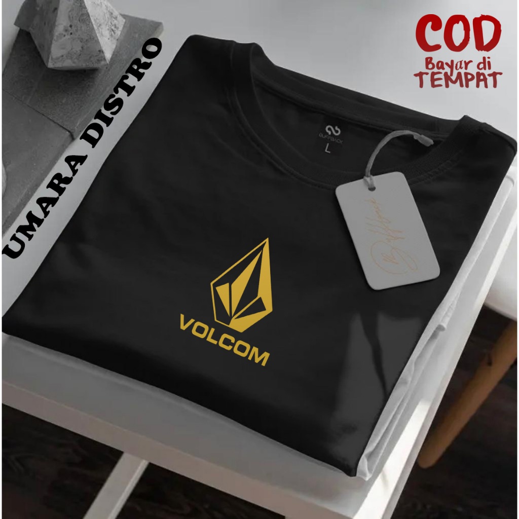 Volcom AV Text Gold Short Sleeve T-shirt/ Premium T-shirt/Coolest T-shirt/Men &amp; Women 's T-shirt/T-shirt