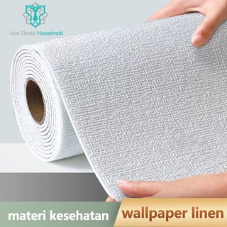 Wallpaper Linen Roll  Wallpaper Dinding  stiker Dekorasi Kamar  Sticker dinding wallfoam termurah size 280cm*50cm*2mm