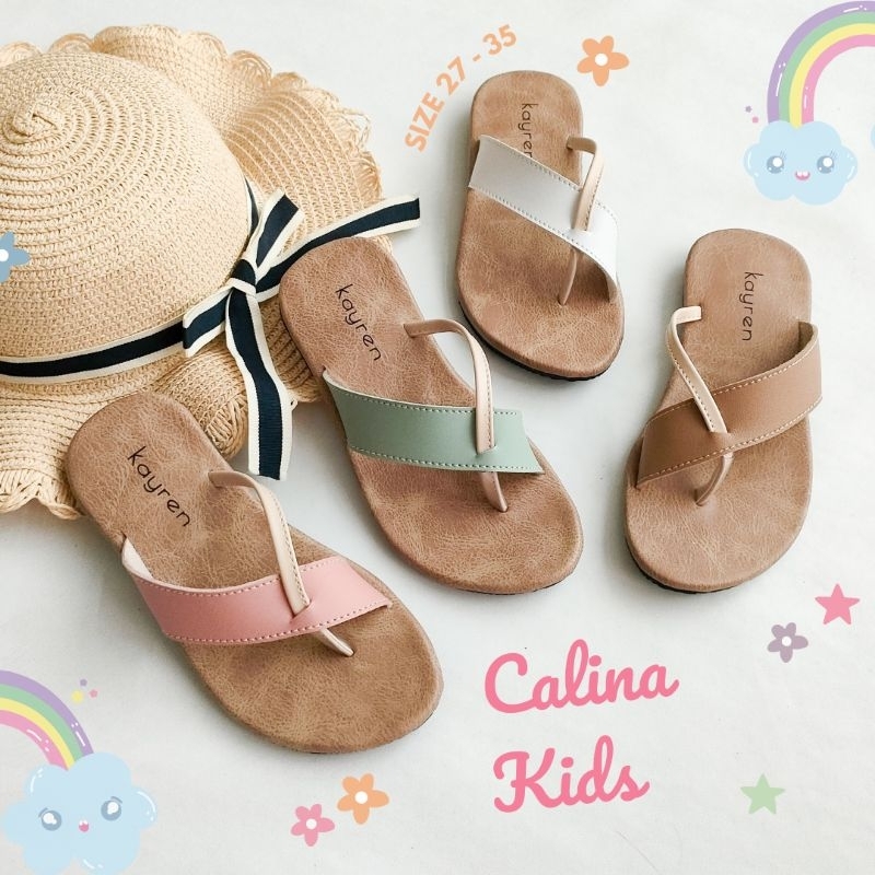 รองเท้าแตะ CALINA GIRLS& 39; ใหม่ล่าสุด / KIDS SANDALS AGE 3 ปีถึง 9 ปี KAYREN