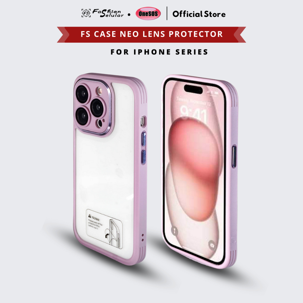 FS Case Neo Lens Protector iPhone 13 | ไอโฟน 15 | ไอโฟน 16 | ไอโฟน 16 พลัส | IPhone 16 Pro / Pro Max