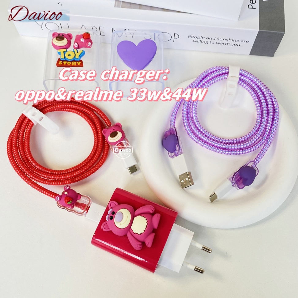 ขายดีที่สุด PAS ขนาด Oppo33w44w ชุดตัวป้องกันเครื่องชาร์จ 5 รายการ หัวชาร์จ Cable Protector อะแดปเตอ