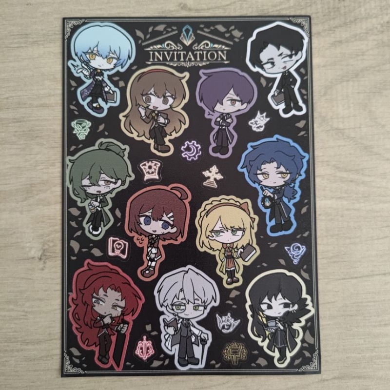 Library of Ruina Patron Librarians แผ่นสติกเกอร์ไวนิลโครงการ Moon Fanart โดย Tofuaru