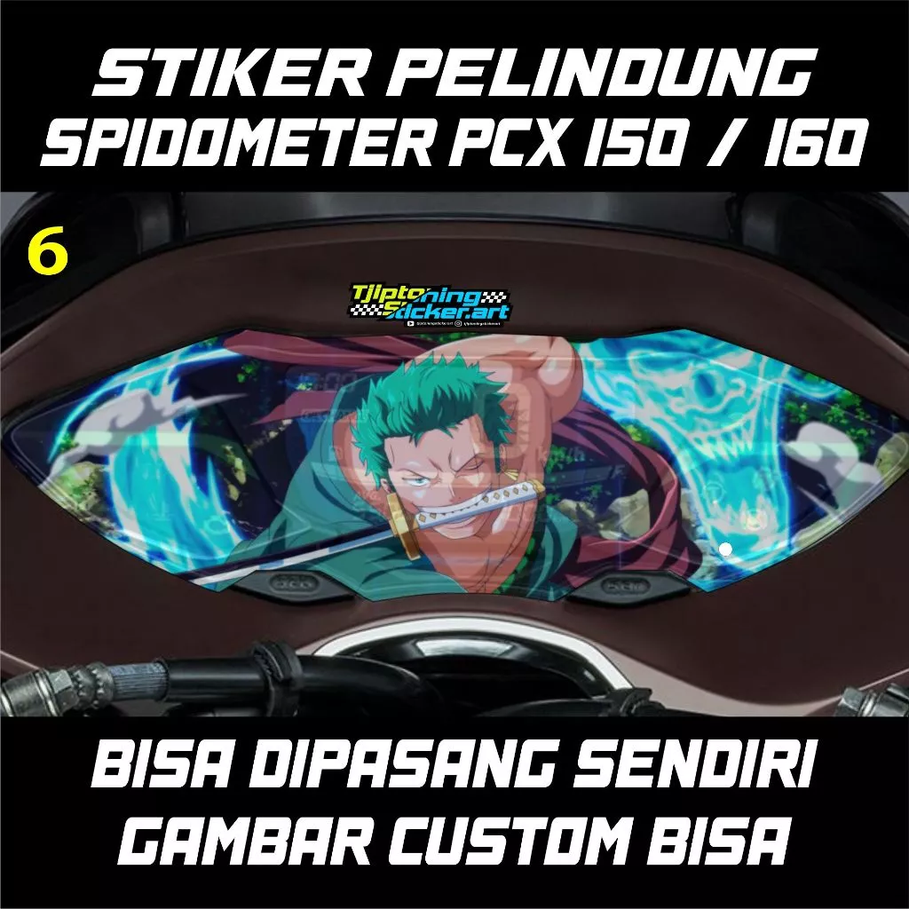 สติ๊กเกอร์หน้าไมล์ SPEEDO TRANSPARENT ONE PIECE สำหรับ PCX 150/160 thumbnail 7