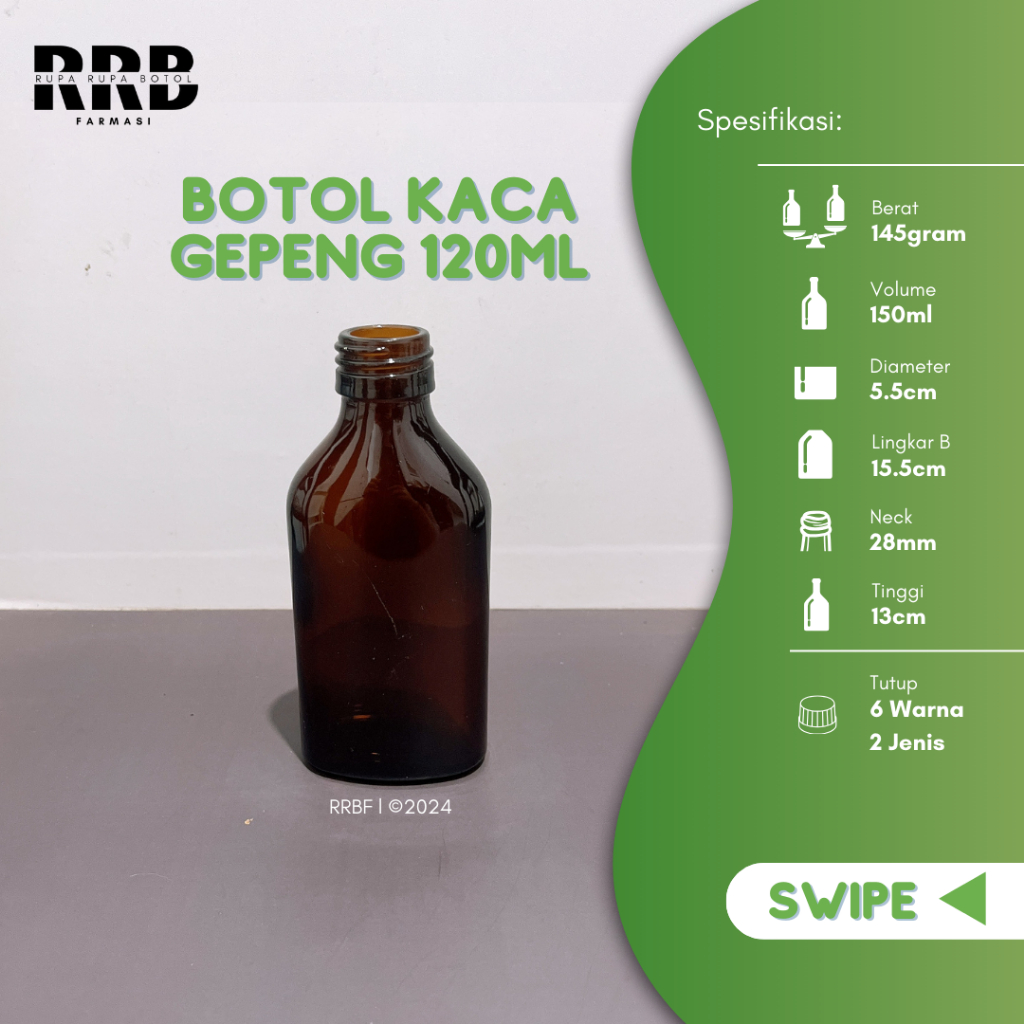 120ML KOLDEK BOTTLE 120ML สีน้ําตาลขวดแก้ว 120ML SYRUP MEDICINE BOTTLE