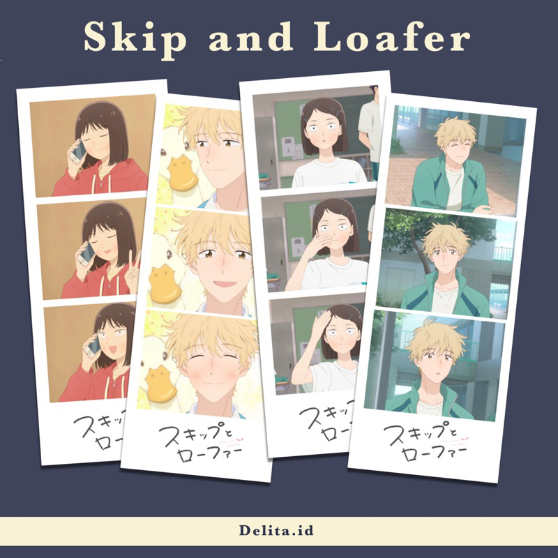 Photostrip อะนิเมะข้ามและ Loafer ข้ามกับ Loafer Mitsumi iwakura sousuke shima