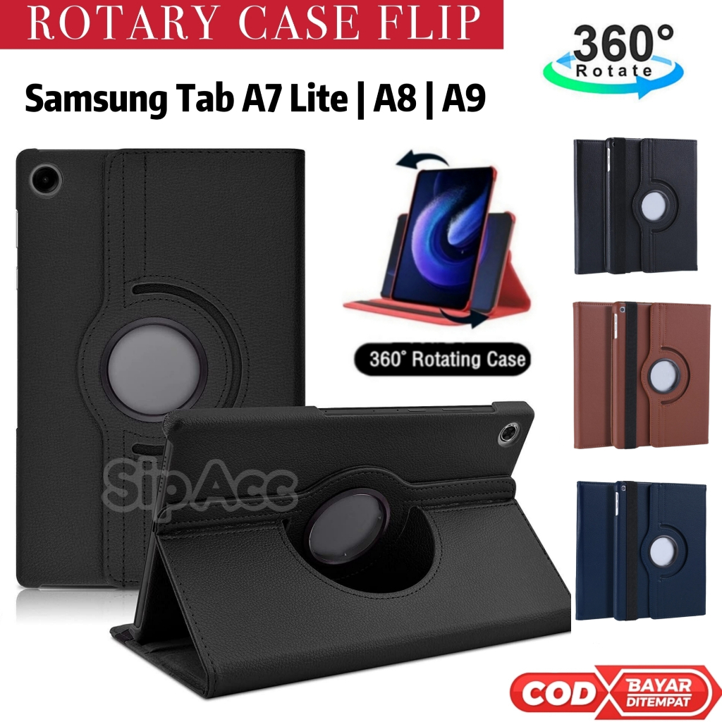 Samsung Tab A9 Case Tab Samsung A7 Lite | Casing Tab A8 Rotary Case Flip Cover เคสแท็บเล็ต