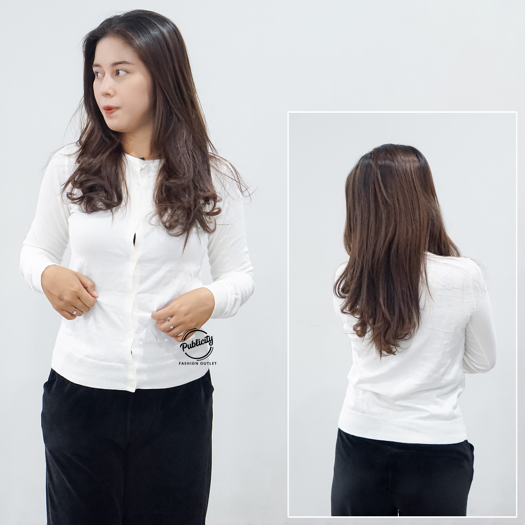 YUENQL ผู้หญิง OUTER CARDIGAN O คอ KCNG 8 ทินเนอร์ KNIT BHN