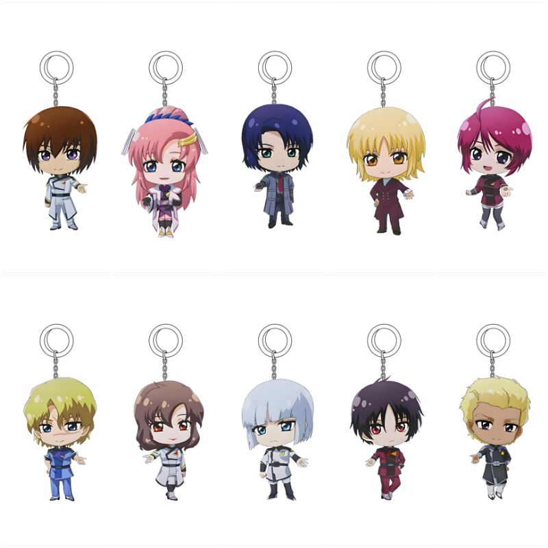 GANTUNGAN GUNDAM SEED FREEDOM KEYRING CHIBI / GUNDAM SEED FREEDOM CHIBI ANIME KEYCHAIN