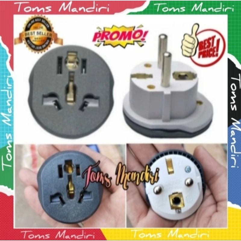 UNIVERSAL TRAVEL ADAPTER PLUG ADAPTER AU US UK TO EU PLUG