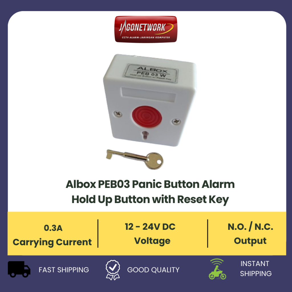 SECURITY SYSTEM ALBOX ALARM PANIC ปุ่ม PEB03G