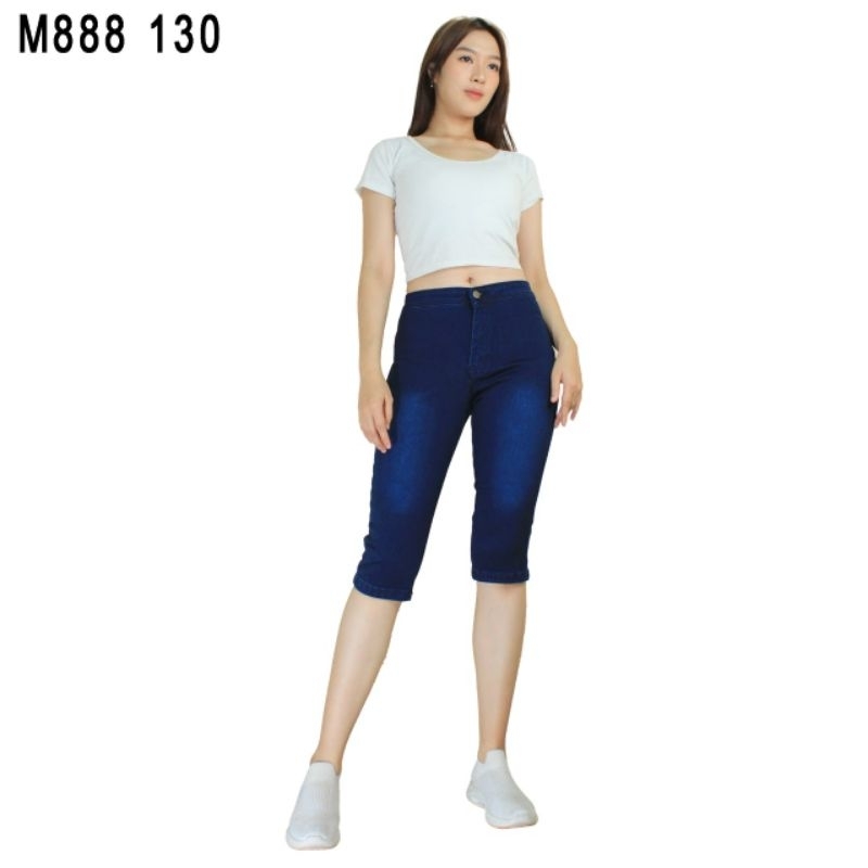 7/8 กางเกงยีนส์ยืด M888 130, 131 [size:27-34]