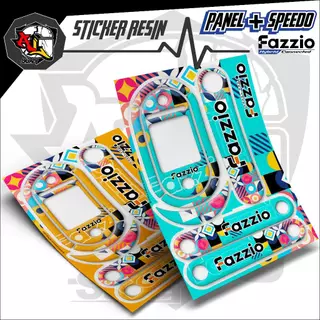 FAZIO PANEL EMLEM/PANEL.5/RESIN STICKER/FAZZIO PANEL STICKER/MOTORCYCLE CLE STICKER/FAZIO 125 SPEEDOMETER PANEL/RESIN/RADISE