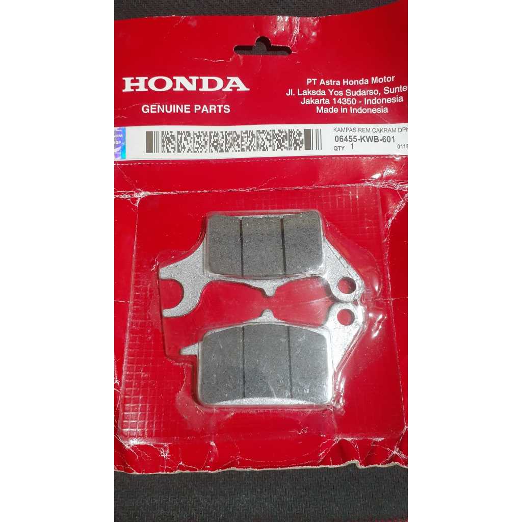 ผ้าดิสเบรคหน้า 06455-KWB-601 เก่า Blade Revo คาร์บูเรเตอร์ Revo FI