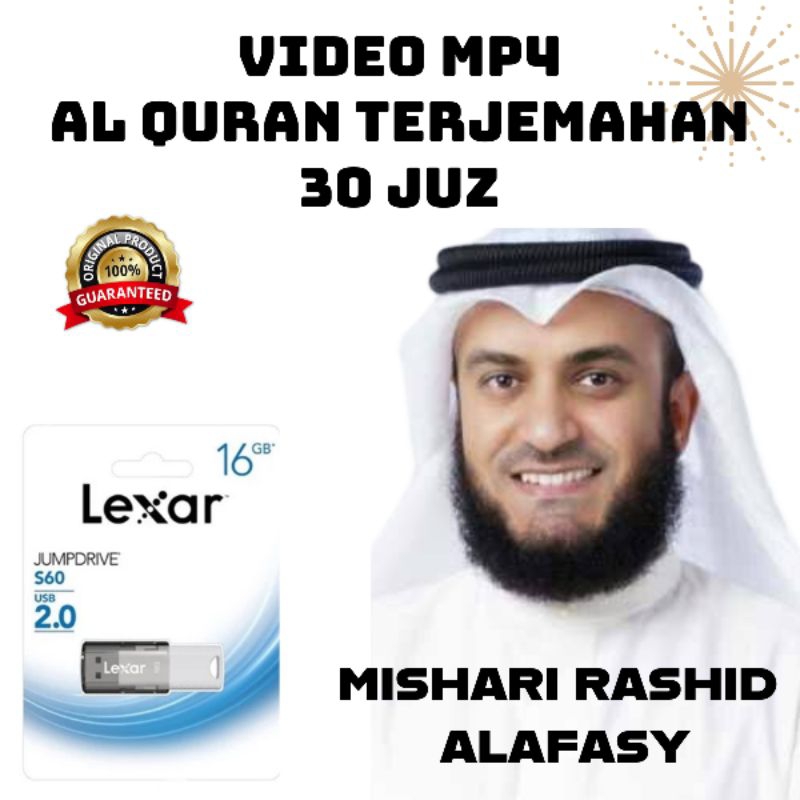 Flashdisk AL Quran แปลโดยอินโดนีเซีย - QORI MISHARI RASHID AL AFASY