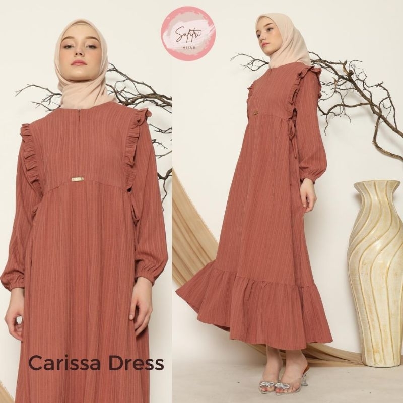 CARISSA DRESS Gamis ผลิตจากวัสดุ Lady Crush ต่อต้านริ้วรอย ไม่โปร่งใส โดย Ammara Fashion