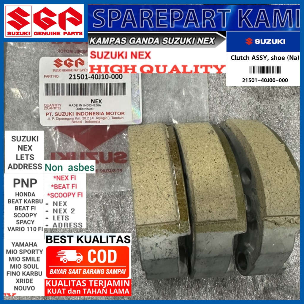 DOUBLE CRANKS ONLY AUTOMATIC CLUTCH WEIGHT SET CLUTCH SUZUKI NEX 1 CARBON / NEX 2 / LETS / ADDRESS