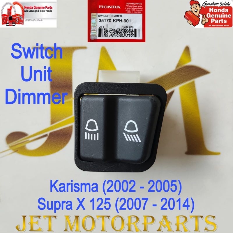 35170KPH901 Switch Unit สวิตช์หรี่ไฟ Far Near Karisma Supra X 125 ของแท้ หรือเดิม Honda AHM
