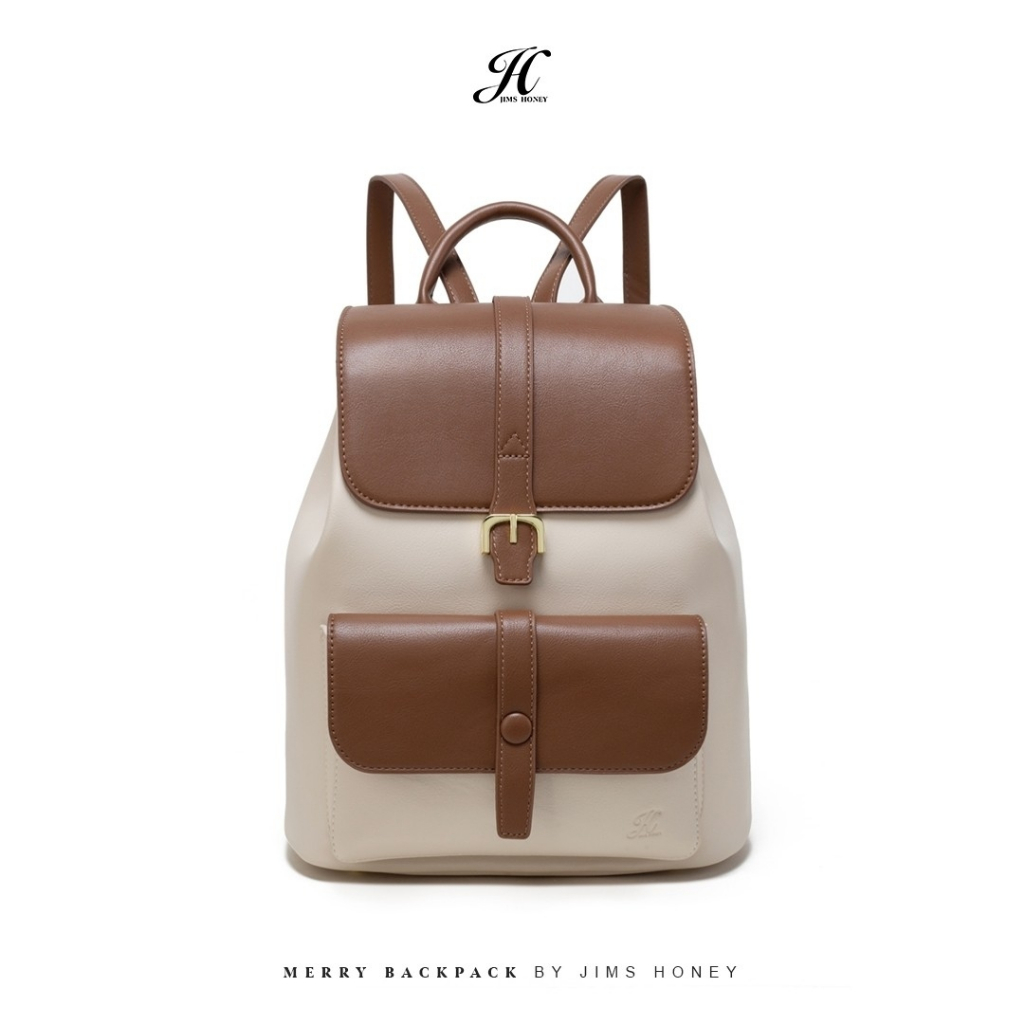 Jims Honey Merry Backpack Womens realpic synthetic leather Backpack exclusive official store school 