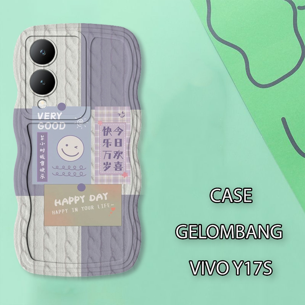 Soft Case WAVE Hp VIIVO Y17S - เคสกล้อง Pro - เคสแฟชั่น Cute Motif - เคสโทรศัพท์มือถือและผิว - Silic