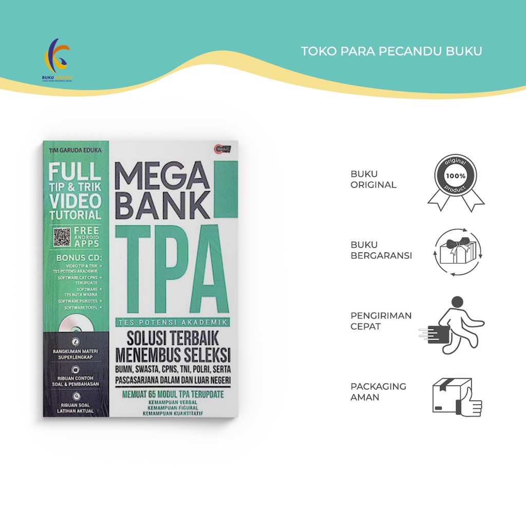 TPA Book - Mega Bank TPA (บวกซีดี) - ทีมครุฑ Eduka - CMedia - Bumifiksi