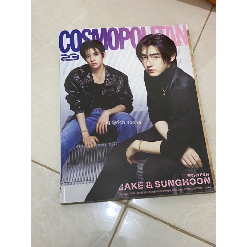 ที่คั่นหนังสือ COSMOPOLITA KOREA 23rd ANNIVERSARY - ฝาครอบ ENHYPEN JAKE SUNGHOON (เฉพาะ)