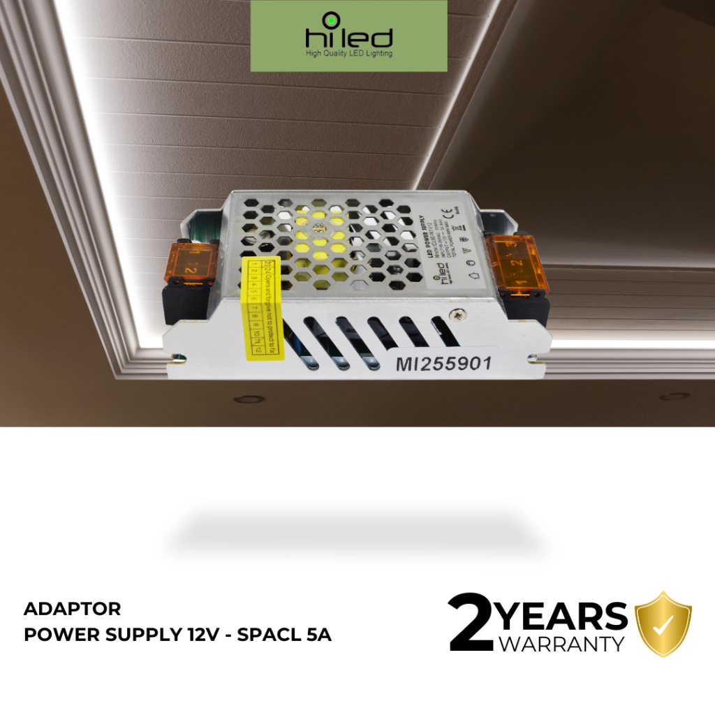 HILED-ADAPTOR/POWER SUPPLY SPACL 5A -12VOLT INDOOR
