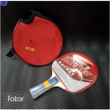 MERAH BAD BED BET PINGPONG TENNIS TABLE COVER ฟรีกระเป๋า 3/4 COVER สีแดง
