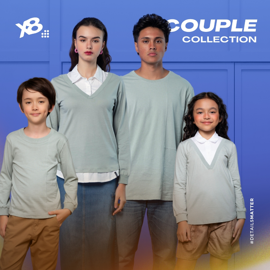 X8 Kale T-Shirt Couple Family - เสื้อผ้า Eid คู่ครอบครัว