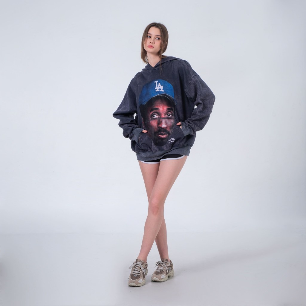 BASKETBALL HOODIE / KOBE BRYANT / ACID WASH