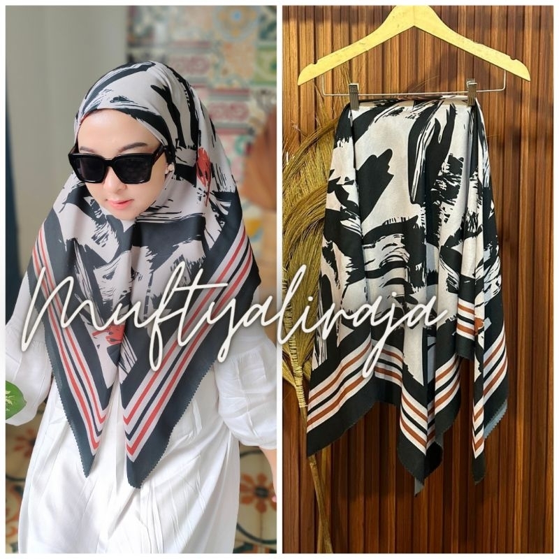 Rectangular hijab motif Voal Veil พรีเมี่ยมรูปสี่เหลี่ยมผืนผ้า hijab motif ล่าสุดสี่เหลี่ยมผืนผ้า hijab denay ดอกไม้ denay POLKA